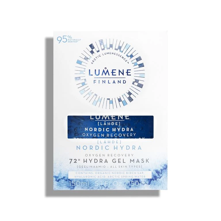 LUMENE Nordic Hydra Oxygen Recovery 72h Hydra Gel Mask, 150 Ml 2 LUMENE Nordic Hydra Oxygen Recovery 72h Hydra Gel Mask, 150 Ml - Billede 2